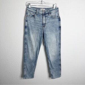 Abercrombie & Fitch Womens 28 6 Mom Jeans High Rise Light Wash Blue B